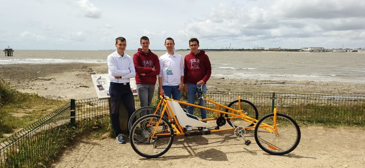 Quatre étudiants de La Rochelle créent un quadricycle