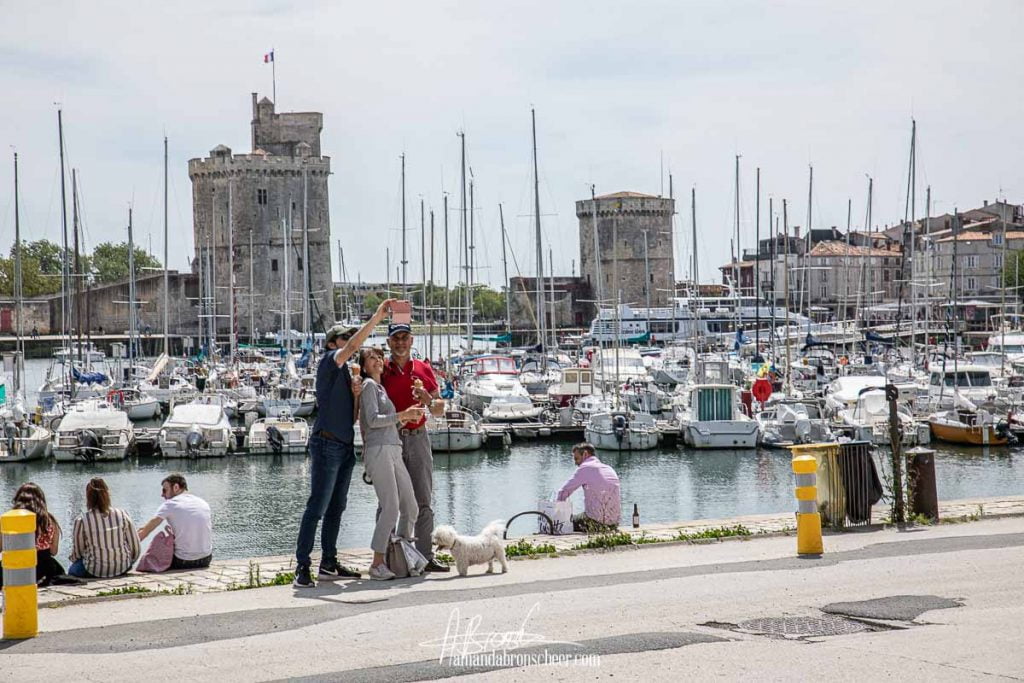 selfie sans masque à La Rochelle