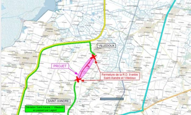 D&rsquo;importants travaux engagés sur la RD 9 près de Saint-Xandre