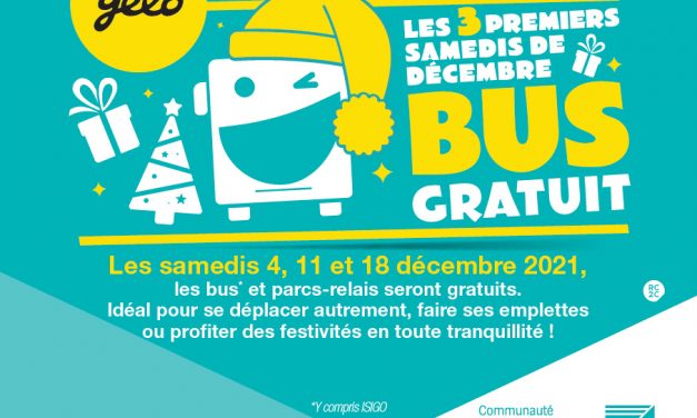 Un cadeau Yélo : trois samedis de bus et parcs-relais gratuits