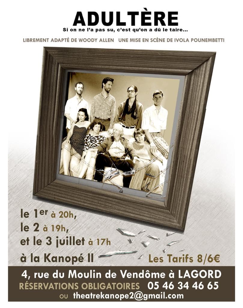 affiche représentation théâtre La Kanopé 2