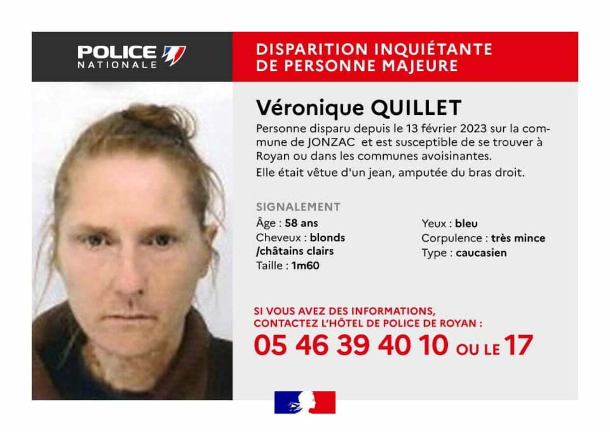 Charente-Maritime : Une Femme De 58 Ans Portée Disparue • La Rochelle Info