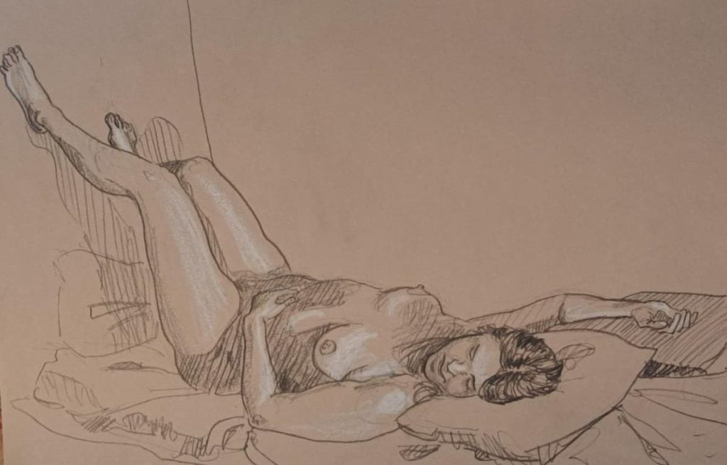 Croquis d'après modèle vivant