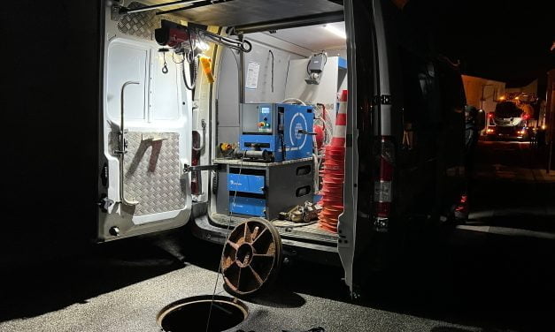 Deux nuits pour inspecter le réseau des eaux usées dans le quartier de Laleu à La Rochelle