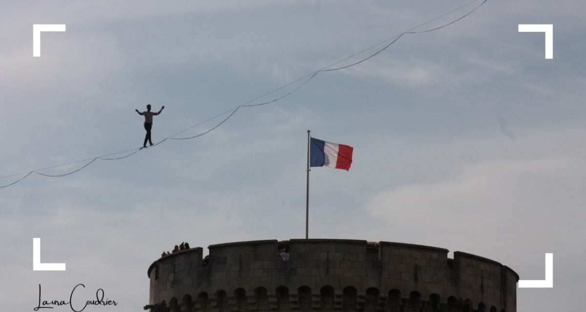 [Photos] La Rochelle : Nathan Paulin suspendu dans les airs