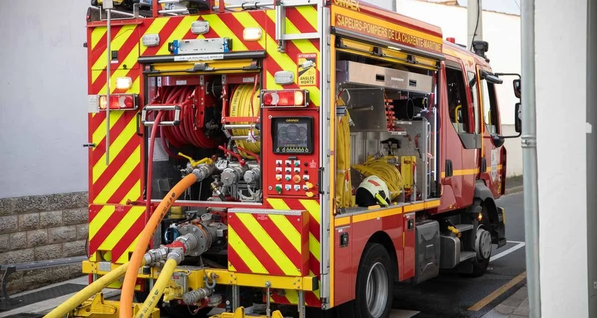 Un incendie dans une caserne des pompiers de Charente-Maritime