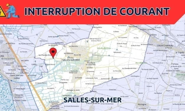 Salles-sur-mer. Une interruption de courant est prévue lundi 31 juillet en après-midi
