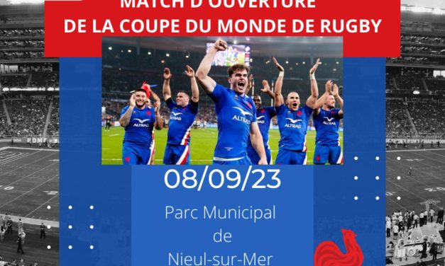 Près de La rochelle, un écran géant pour suivre France Nouvelle Zélande