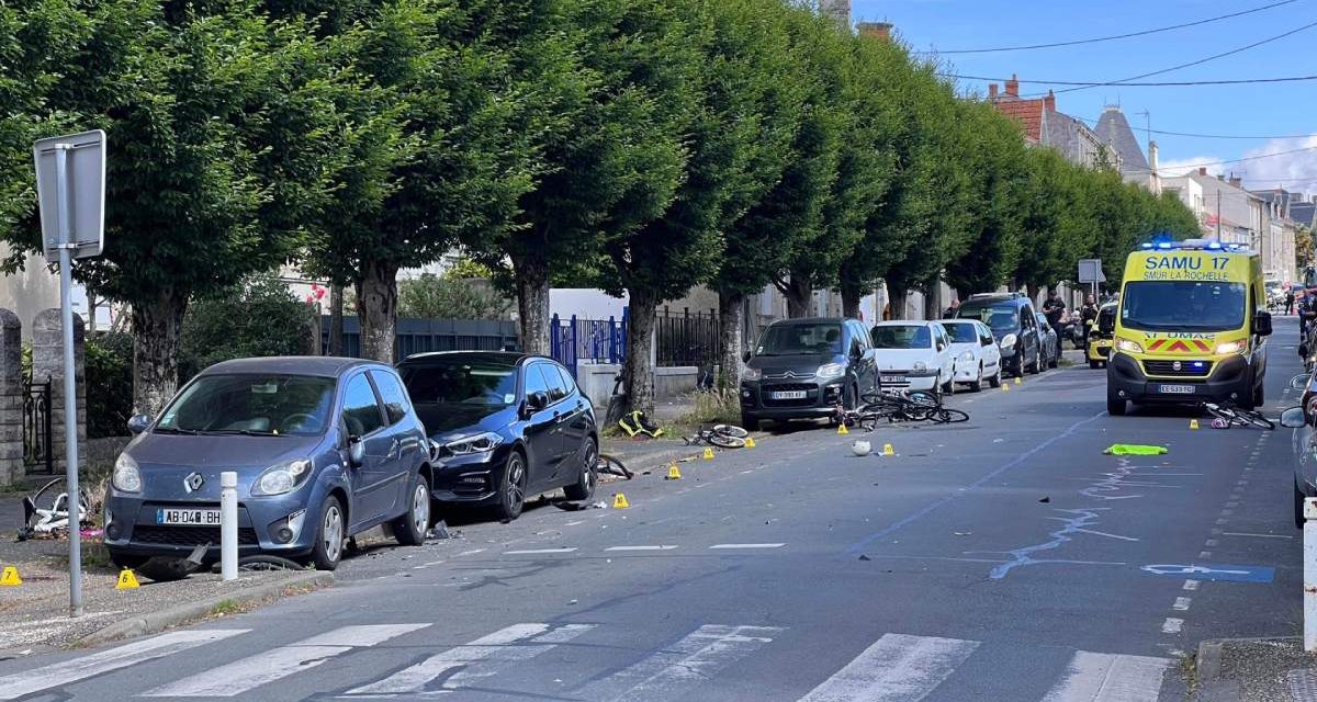[VIDÉO] Un groupe de cyclistes percuté à La Rochelle : sept blessés
