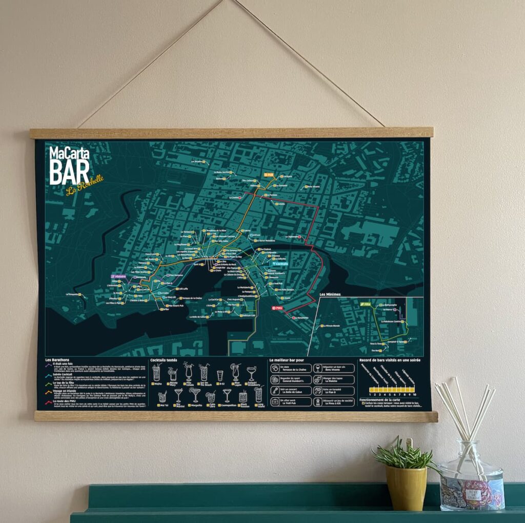 Carte des bars de La Rochelle