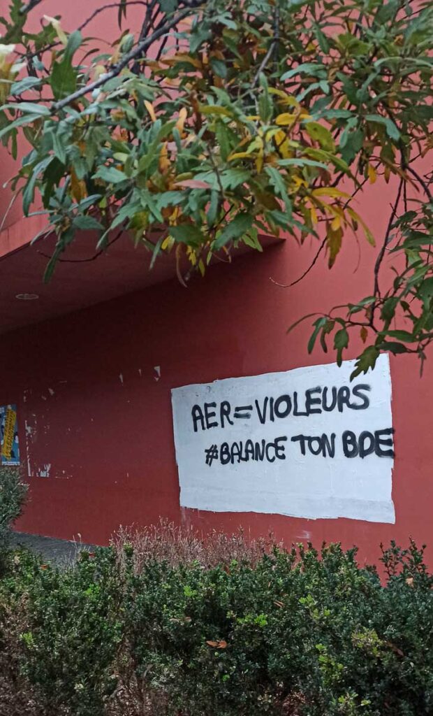 dégradations murs université La Rochelle 2024