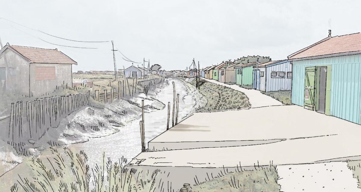 A Dolus-d’Oléron, les berges du chenal de la Baudissière sécurisées