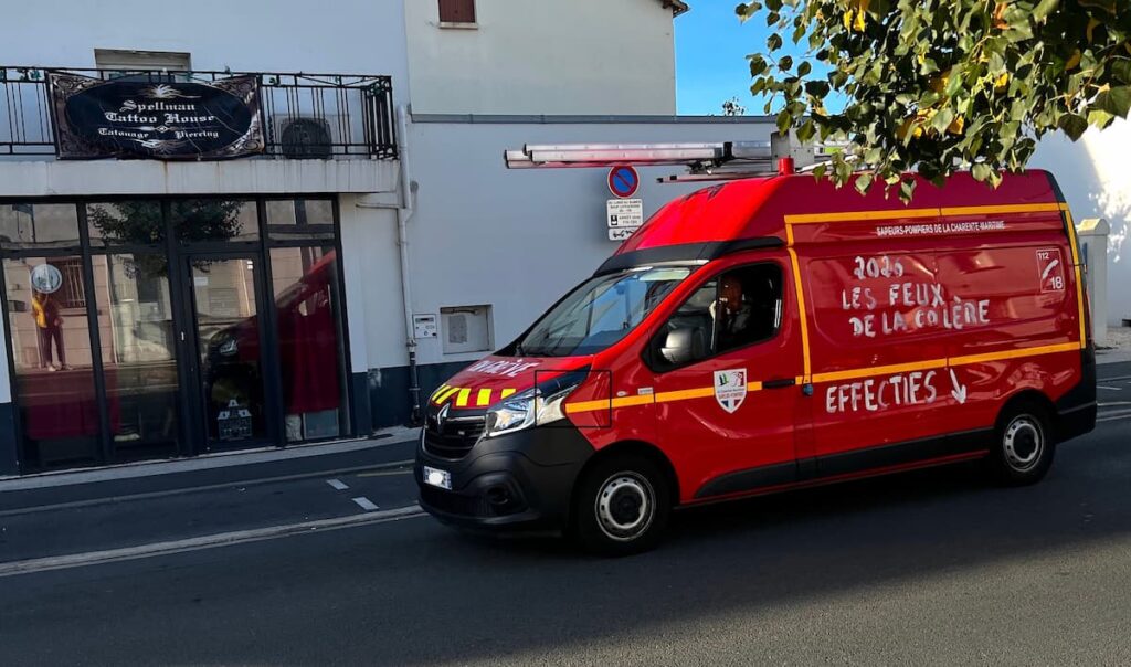 greve sapeurs pompiers charente-maritime